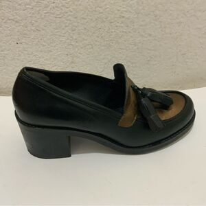 Tosca Blu tassel  Shoe bronze black leather Size 41 EUR / 9 US